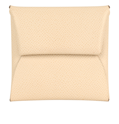 Hermes Batista Change Purse, &pound;140, Accessories, Cream, Leather, Front view